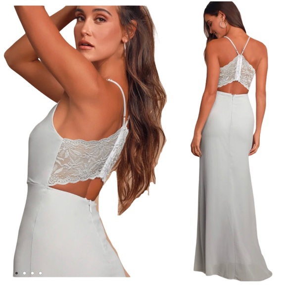 Lulu’s Story of a Starry Night back Lace dress - Picture 2 of 9